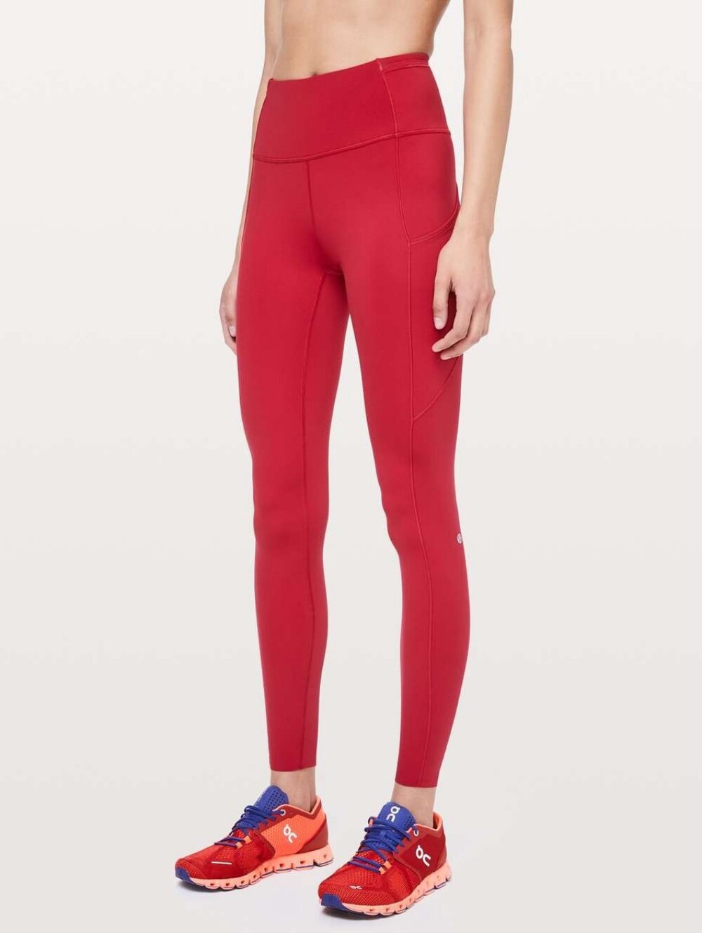Lululemon Fast and Free Tight 28" *Non-Reflective Red Color Sz 6 W5BXUS Legging